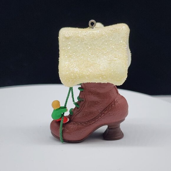 Hallmark Keepsake Ornament Children in Shoe Once Upon A Time 1985 - Picture 3 of 9